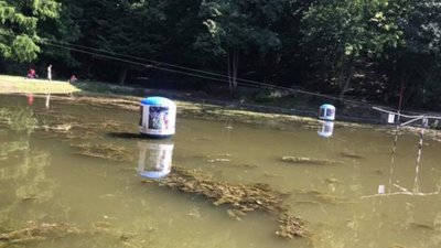 Озеро у львівському парку перетворилося на калюжу