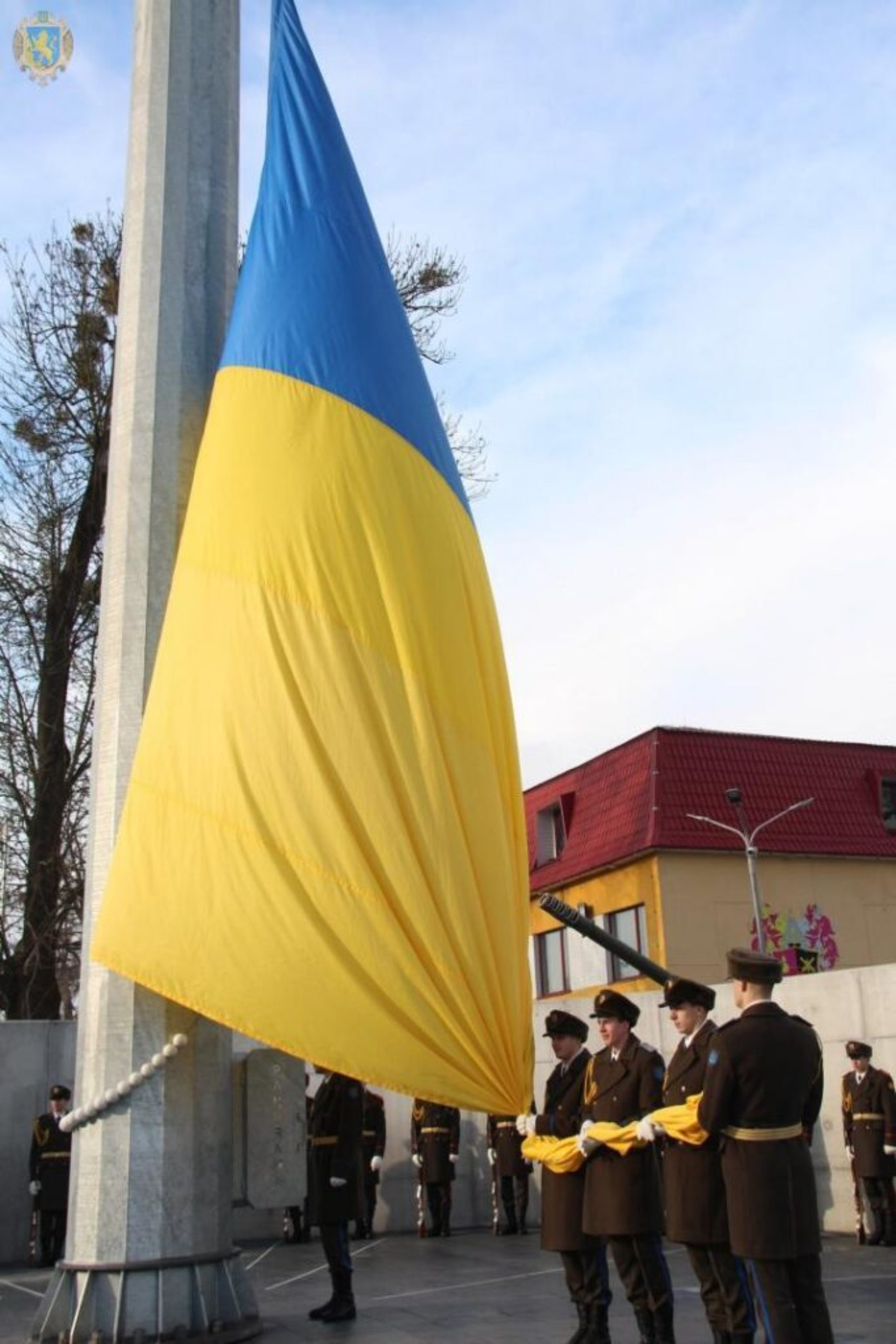 На Львівщині військові зобразили карту України