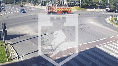 У Львові автомобіль не розминувся із пожежною машиною (ВІДЕО)