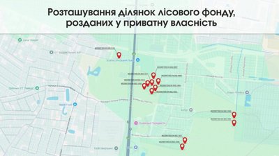 Біля Львова у приватну власність роздали понад 2 гектари комунальних лісів