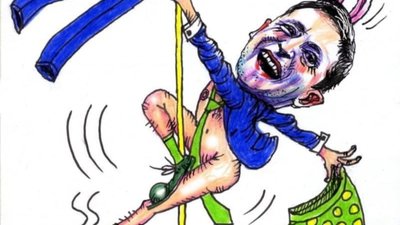 У Києві заборонили карикатуру Зеленського (ФОТО, ВІДЕО)
