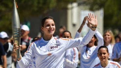 Олімпійський вогонь у руках гімнастки зі Львівщини