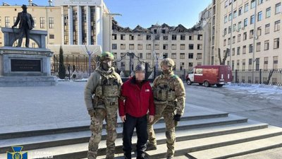 СБУ «по гарячих слідах» затримала агента рф, який коригував нещодавні ракетні удари по Харкову