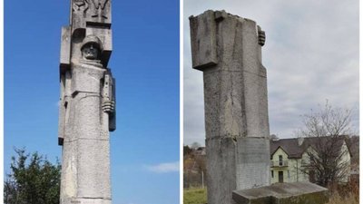 Біля Львова зруйнували пам’ятник НКВДистам (ФОТО)