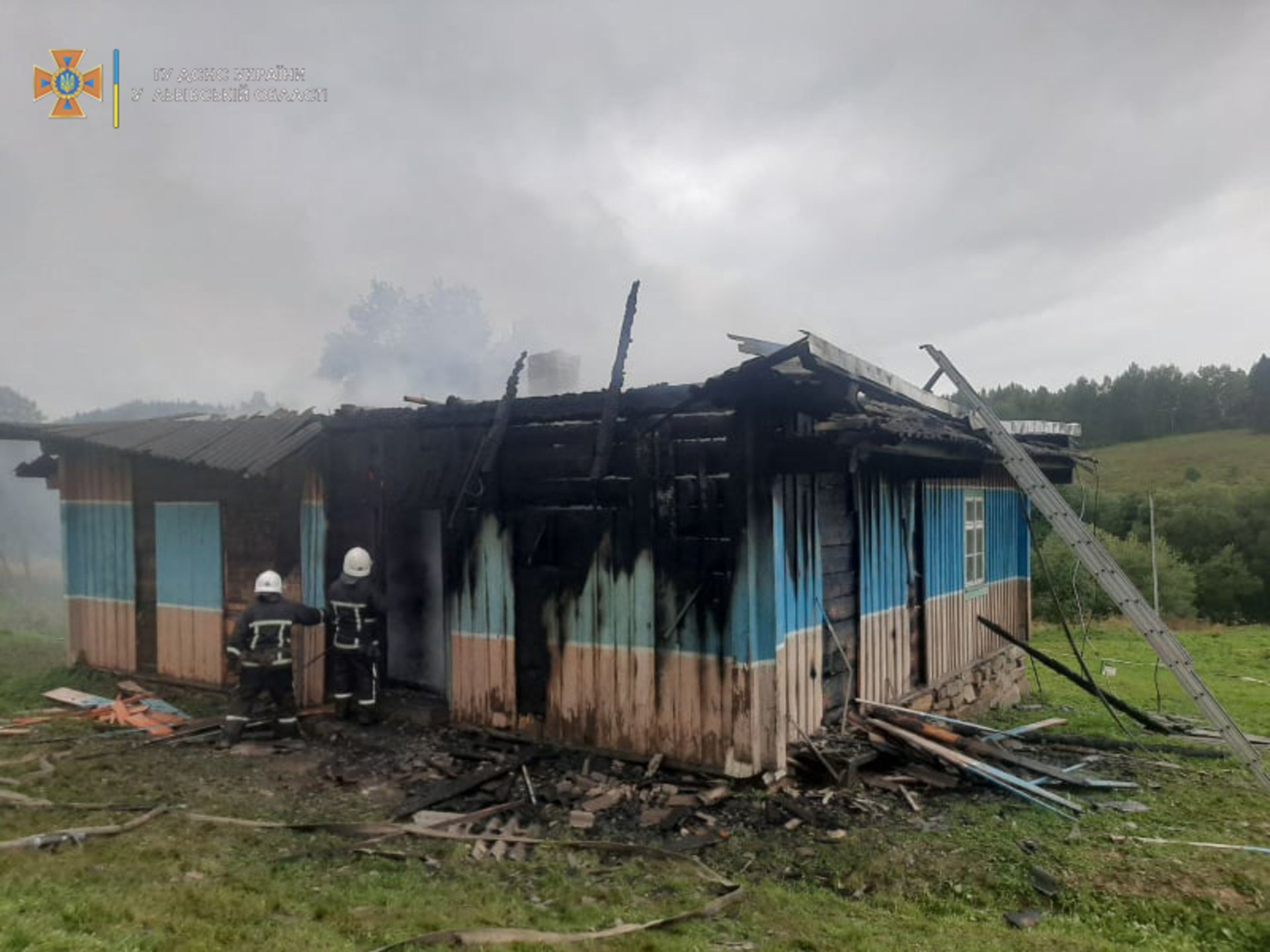 У Стрийському районі горів житловий будинок