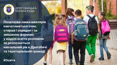 Як розпочнеться навчальний рік в Дрогобичі та територіальній громаді