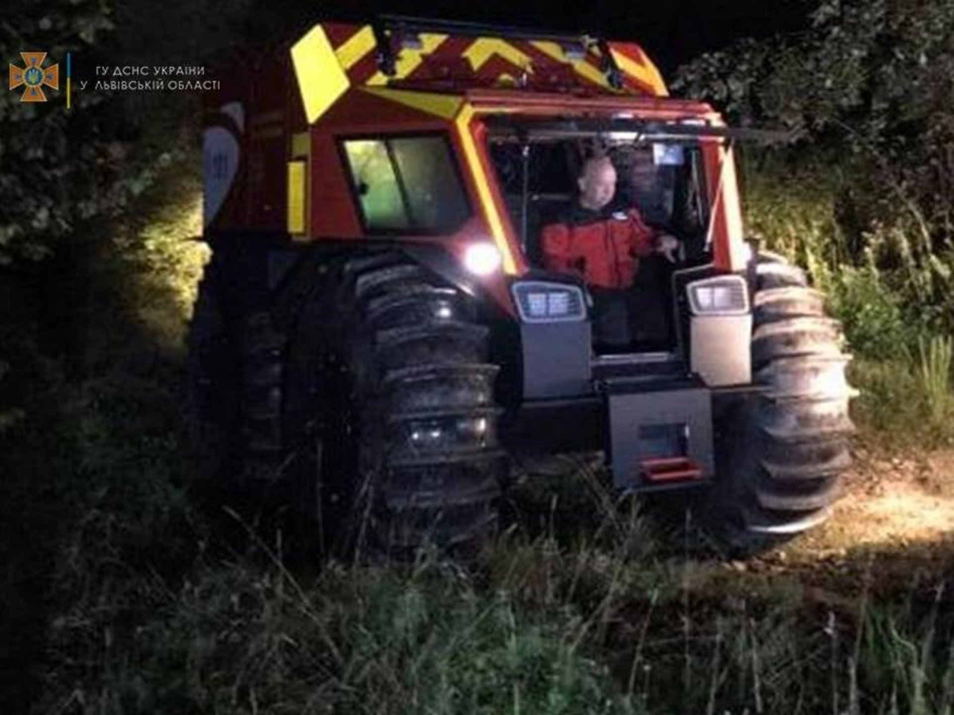 На Львівщині рятувальники знайшли бабусю, яка заблукала в лісі. Фото: ДСНС
