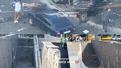 У Києві камери спостереження зафіксували моторошну ДТП (ФОТО, ВІДЕО)