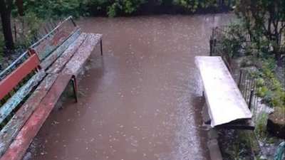 Як після зливи затопило Новий Розділ  (ФОТО)