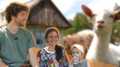 На Львівщині подружжя переїхало у село та відкрило козину ферму (ВІДЕО)