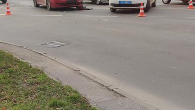 З'явилось відео зіткнення автомобілів у Львові (ВІДЕО)