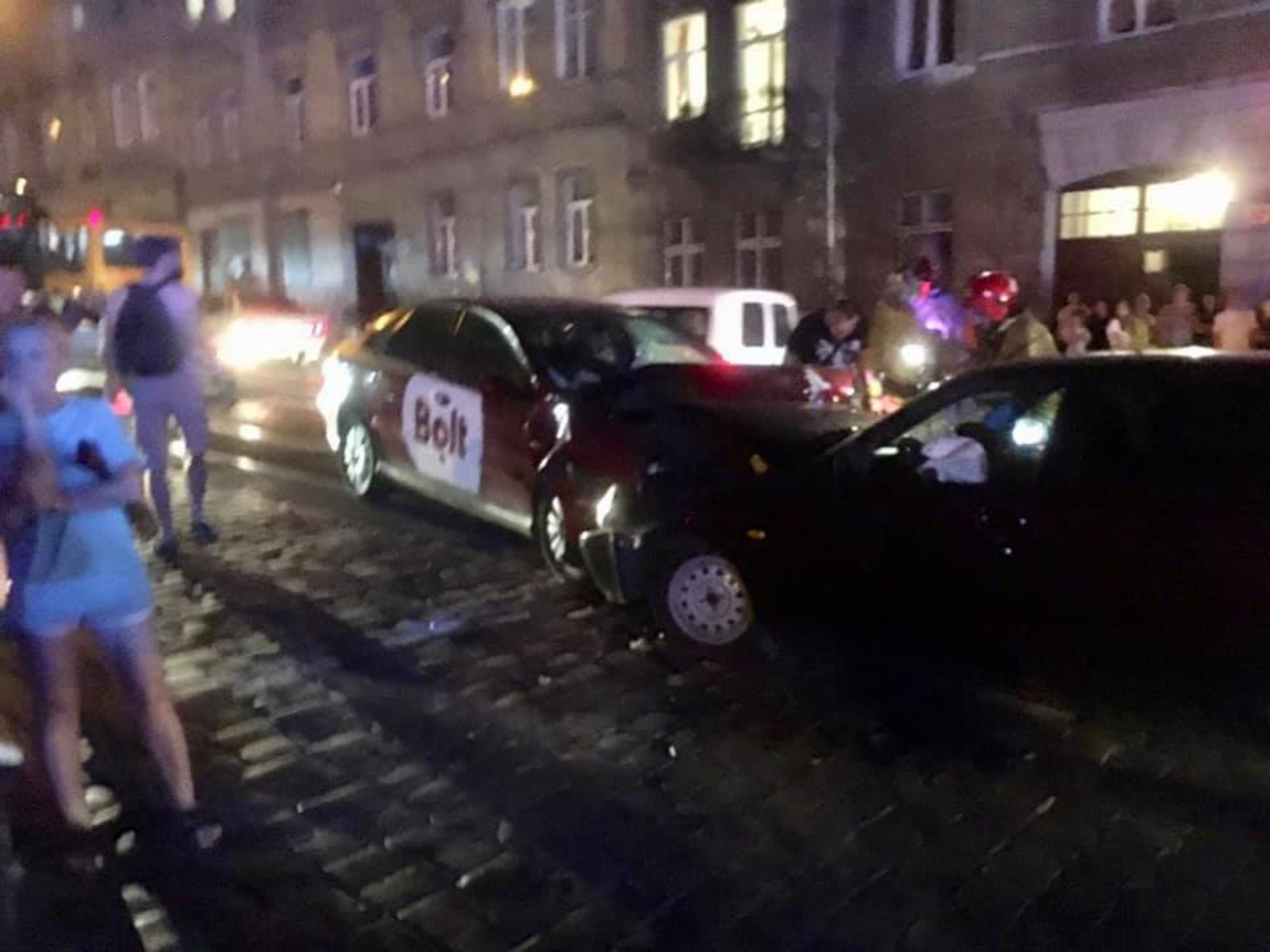 Аварія біля цирку у Львові. Фото Ігор Зінкевич