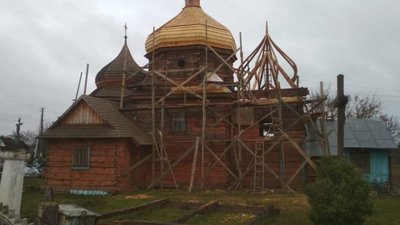 На Львівщині реставрують дерев’яний храм 1746 року