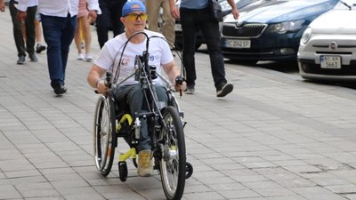 На Львівщині стартував об'єднавчий пробіг ветерана АТО/ООС Сергія Салія (ФОТО)