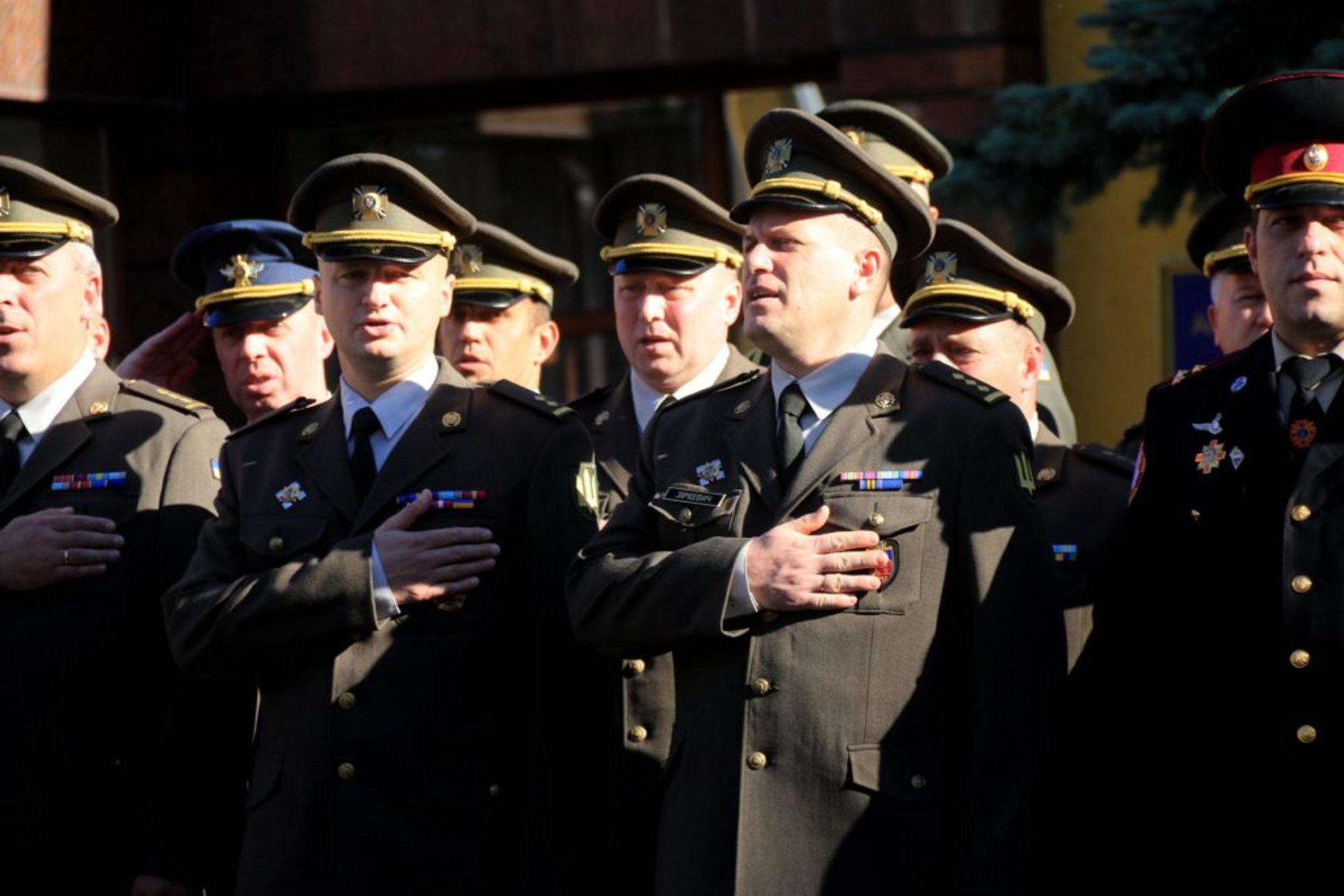 Встановлення пам’ятного каменя на місці майбутнього пам’ятника Петру Сагайдачному