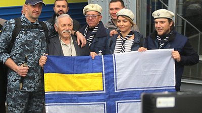 Як у Львові зустріли українського моряка Андрія Оприска (ФОТО)