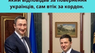 Міністр, який відповідає за повернення українців, сам втік за кордон