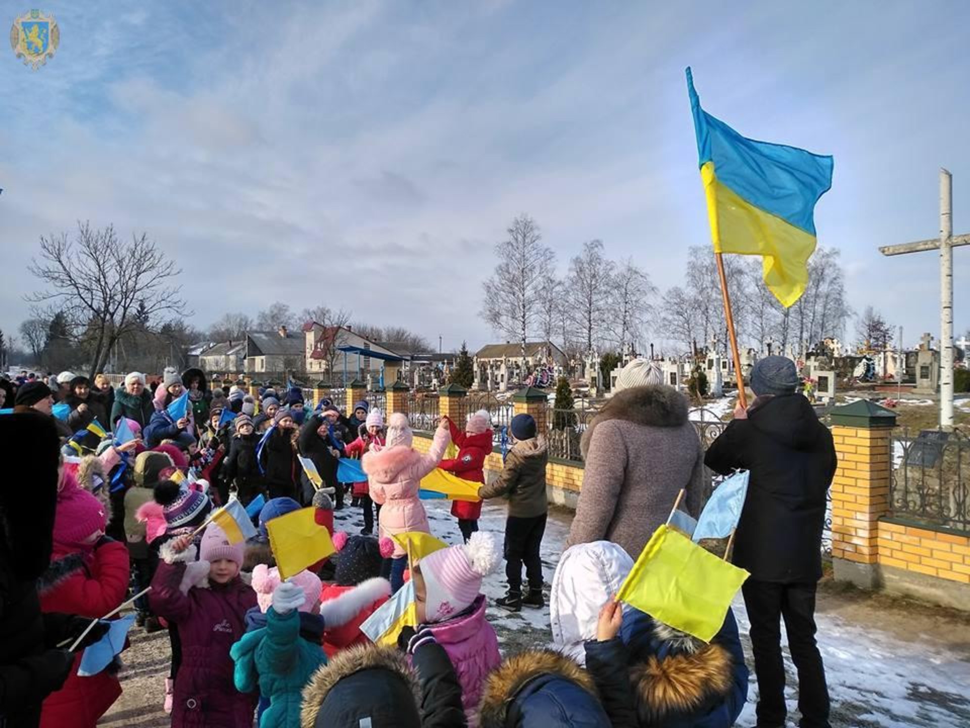 Школярі Львівщини урочисто відзначили День Соборності. Фото: прес-служба ЛОДА.