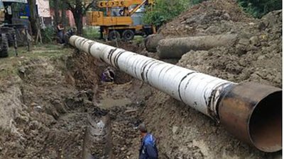 Ділянку магістрального водогону «Винники - Довга» замінять цього року