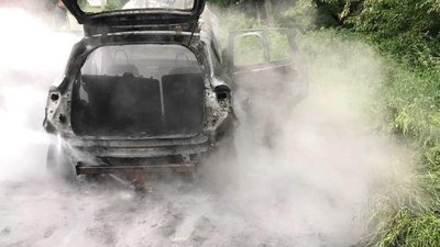На Городоччині горів «Ford Kuga»