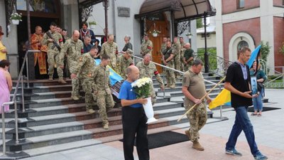 У Трускавці віддали шану воїну Володимиру Барану