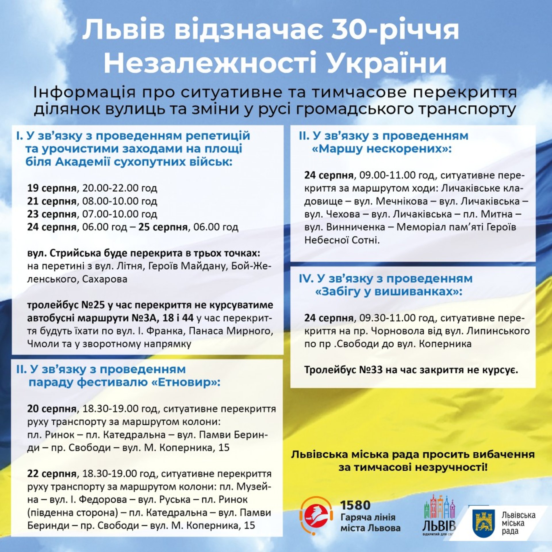 У Львові завтра не курсуватимуть тролейбуси №25