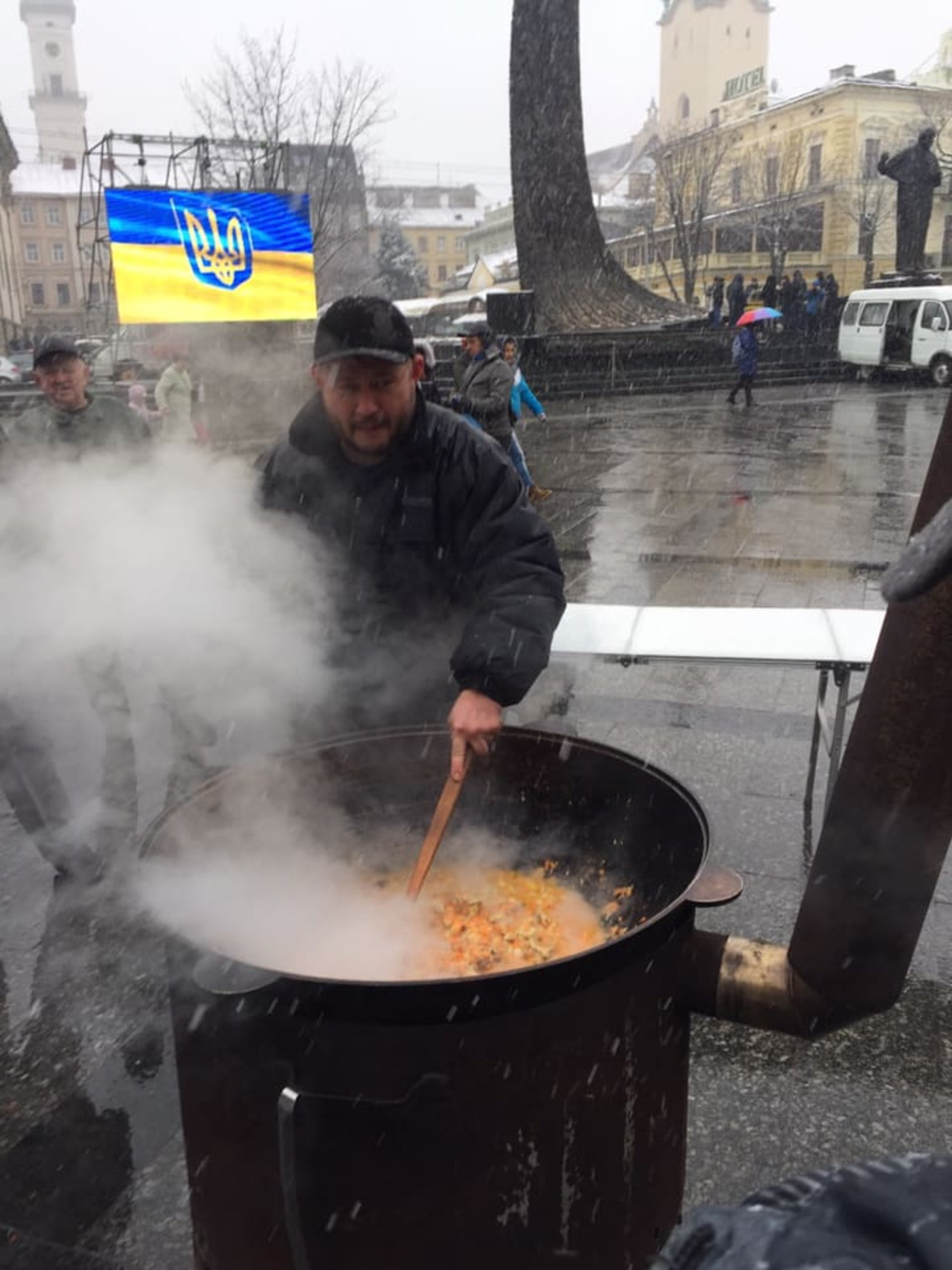 У центрі Львова згадують події Майдану. Фото Степан Білас