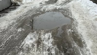 У Львові дорога перетворилась на танкодром
