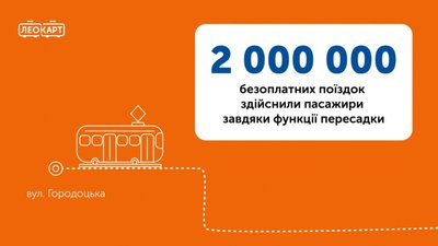 У Львові пасажири здійснили два мільйони пересадок