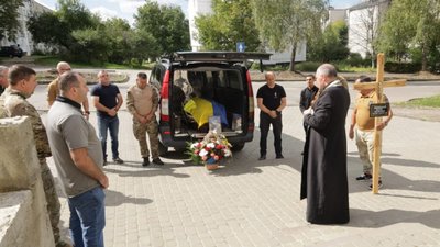 Бориславська громада зустріла захисника Петра Ільницького