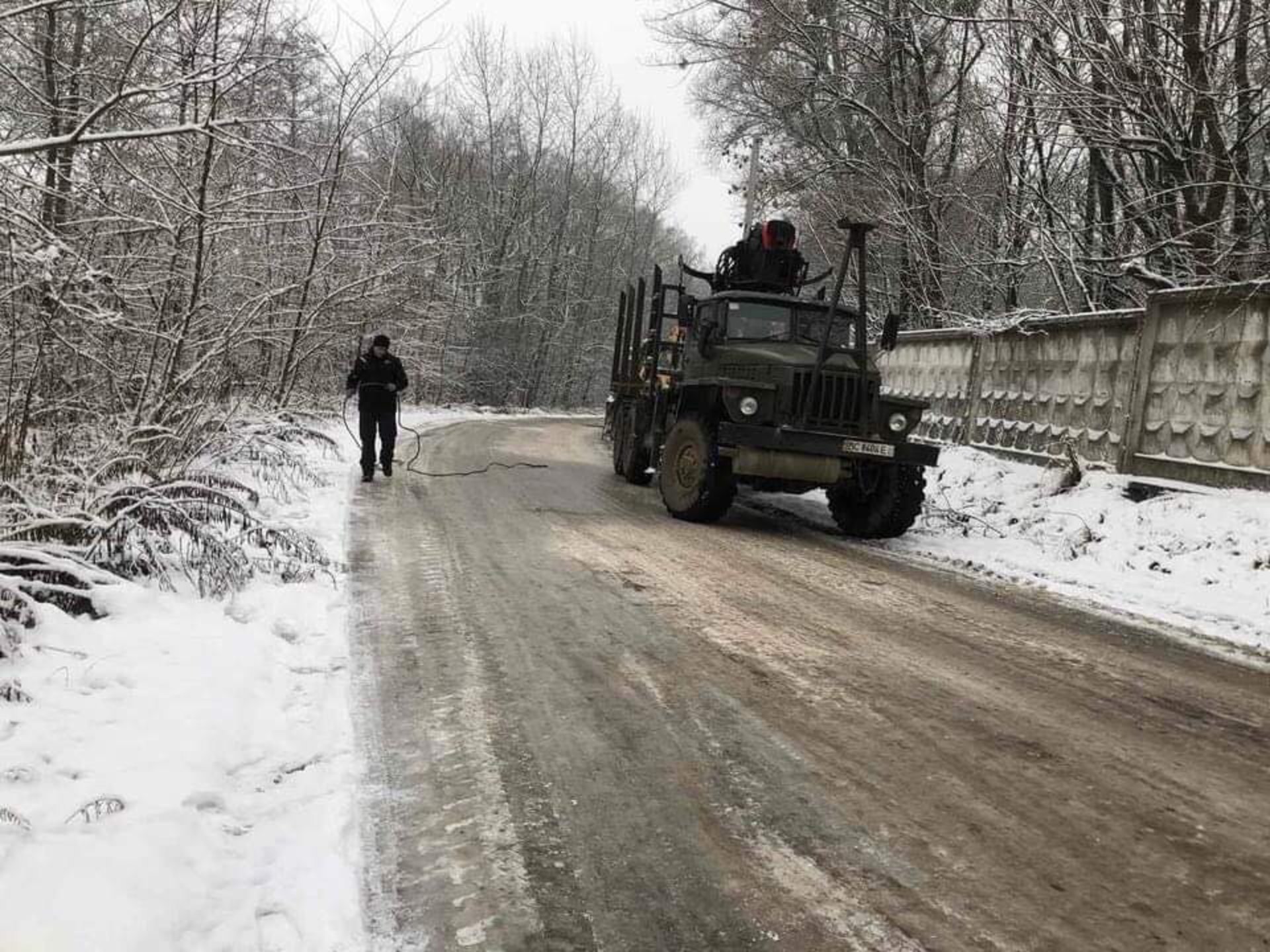 На Львівщині маршрутка злетіла з траси, фото Мій Новояворівськ