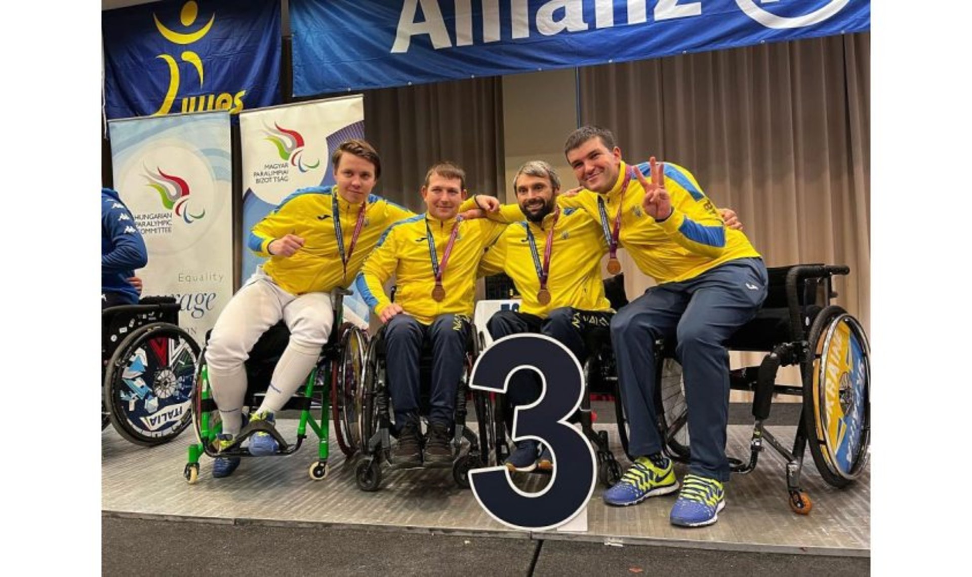 Львів’яни здобули медалі на етапі Кубка світу з паралімпійського фехтування