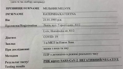 В Україні діє чорний ринок торгівлі негативними тестами на коронавірус
