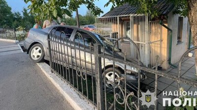 На Львівщині пʼяний водій вилетів з дороги (ФОТО)
