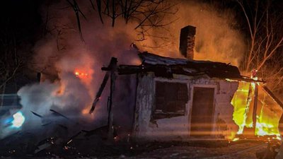 На Яворівщині горіла літня кухня