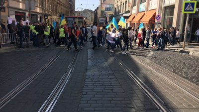 У Львові перекрили вулицю Городоцьку (ФОТО)