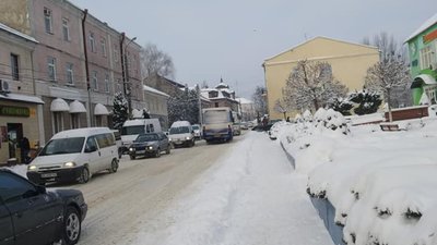 Прикордонне місто Мостиська засипало снігом (ФОТОРЕПОРТАЖ)