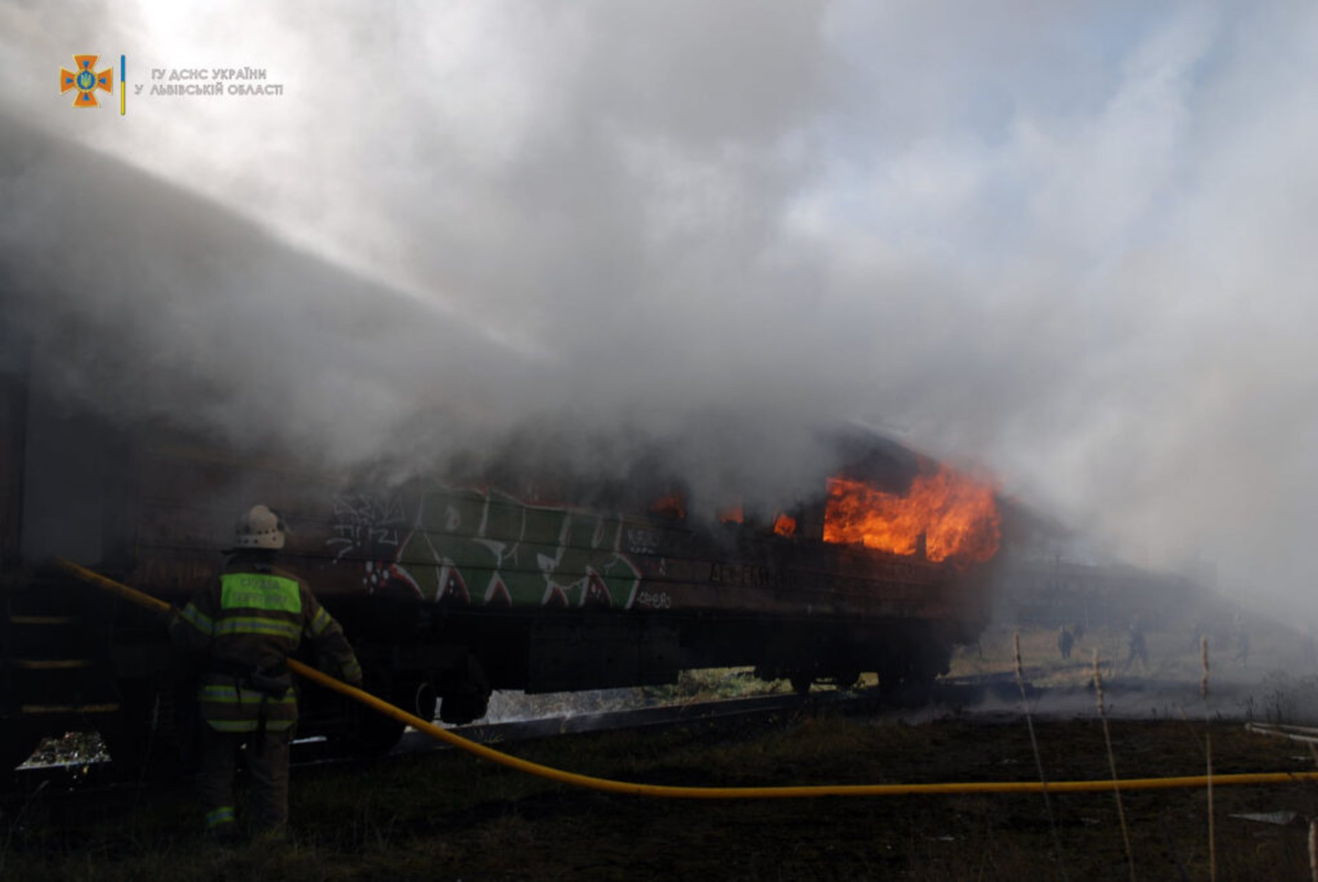 У Львові горів залізничний вагон