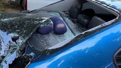 У Львові на вулиці Науковій потрощили автомобілі (ФОТО)