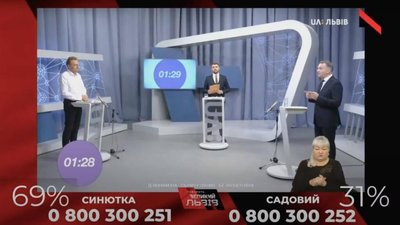 Олег Синютка переміг у дебатах Андрія Садового