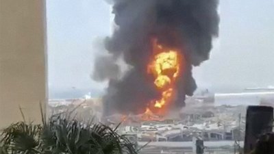 У Бейруті знову спалахнула сильна пожежа в порту