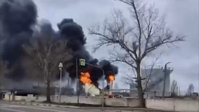 У Курській області рф прилетіло по складу з пальним