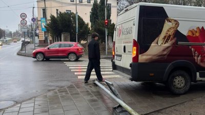 У Львові впав світлофор