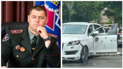 В Херсоні підірвали автівку начальника колонії, який перейшов на бік росіян