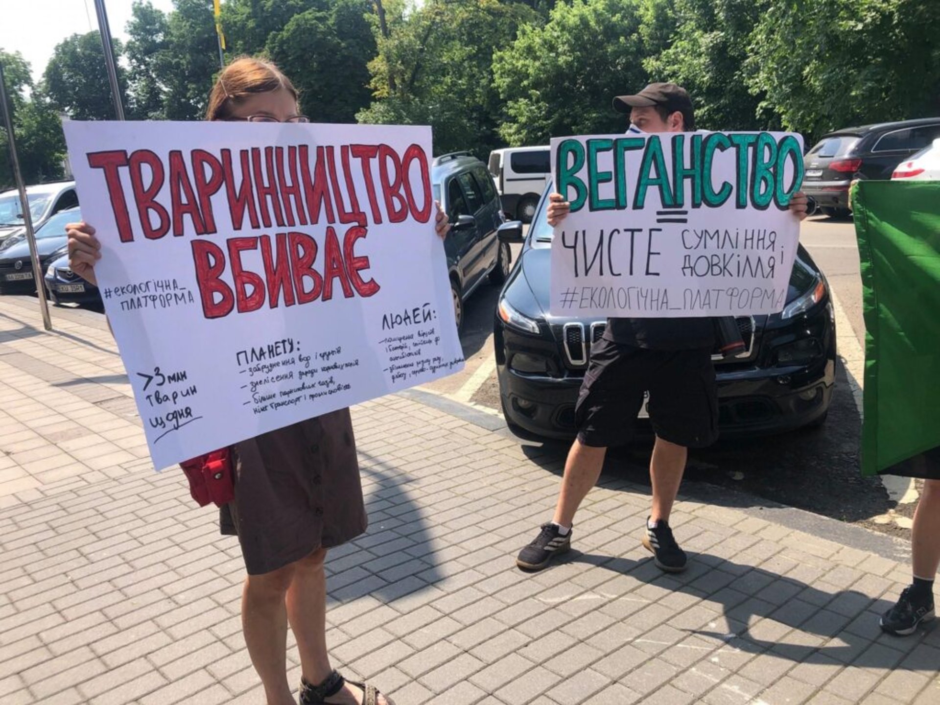 У Львові екологічні активісти пікетували Козицького, фото організаторів