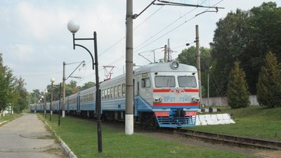 На Львівщині горіла електричка (ВІДЕО)