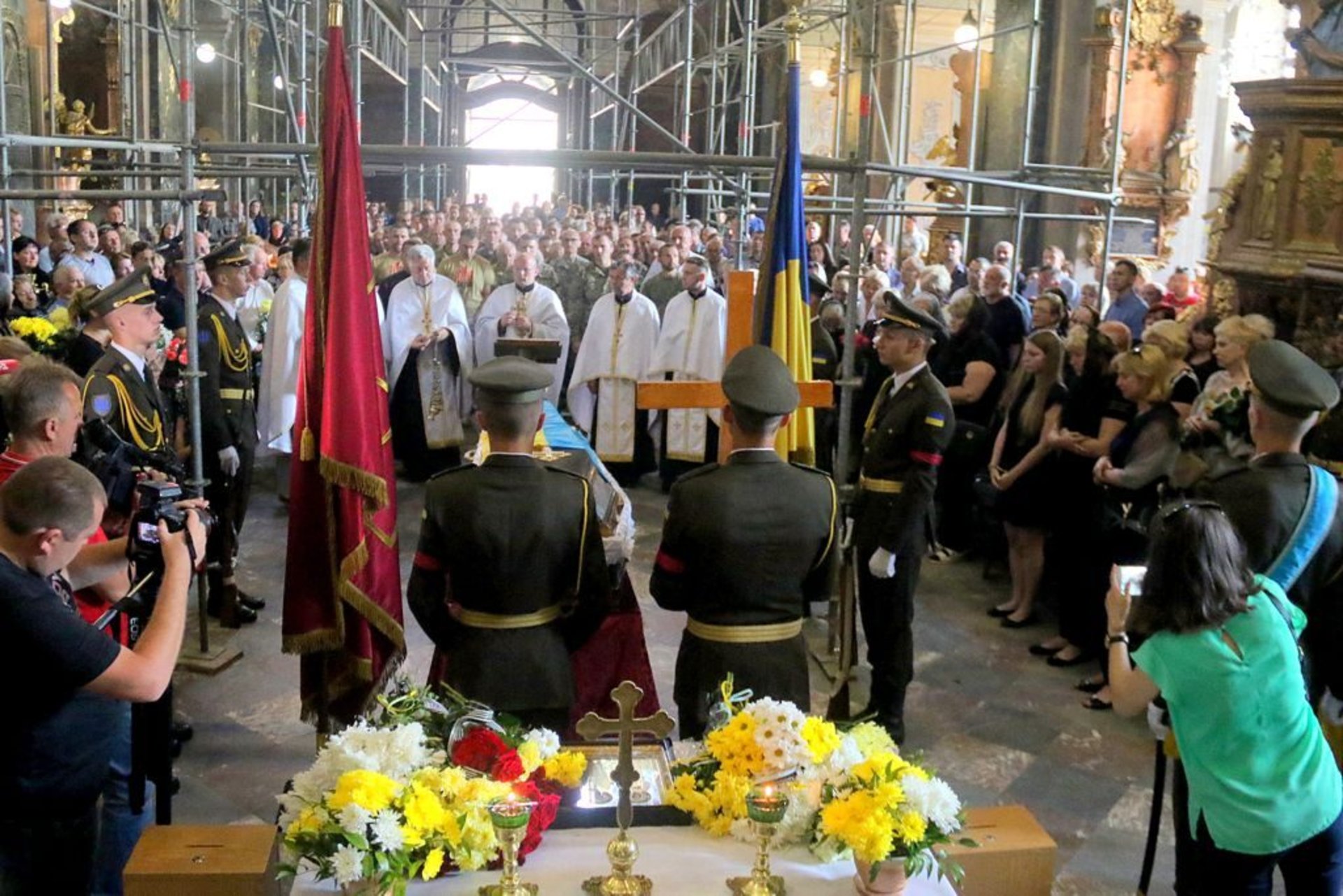 Прощання з бійцем Юрієм Довгаником, Львів, 04.06.18