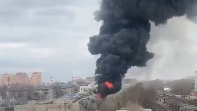 У Москві сталася масштабна пожежа (ВІДЕО)