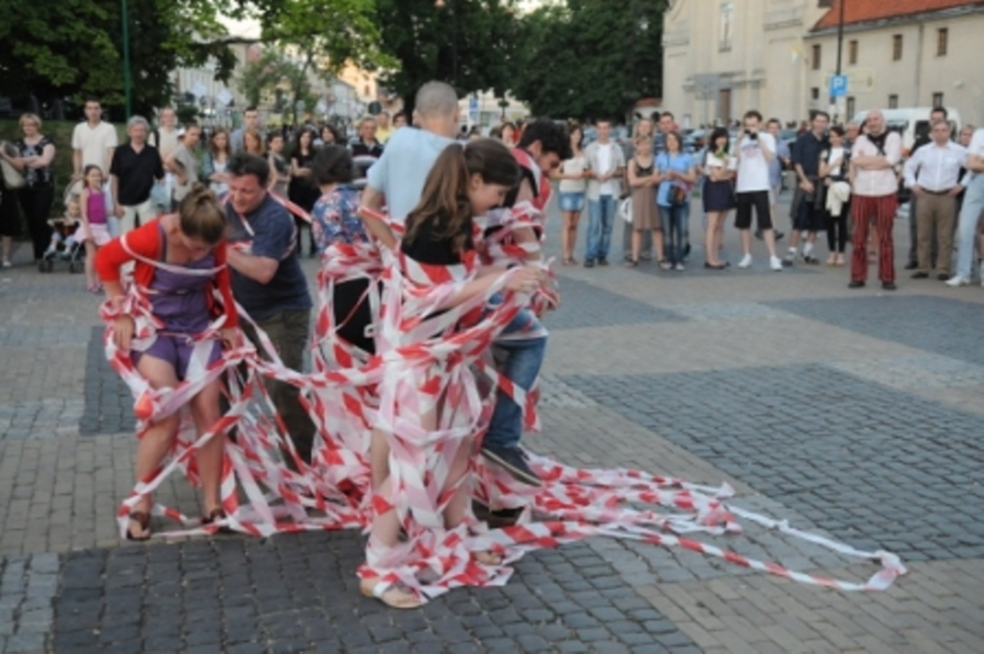 Перформанс Влодка Кауфмана «Спроба передчуття», Люблін 2011