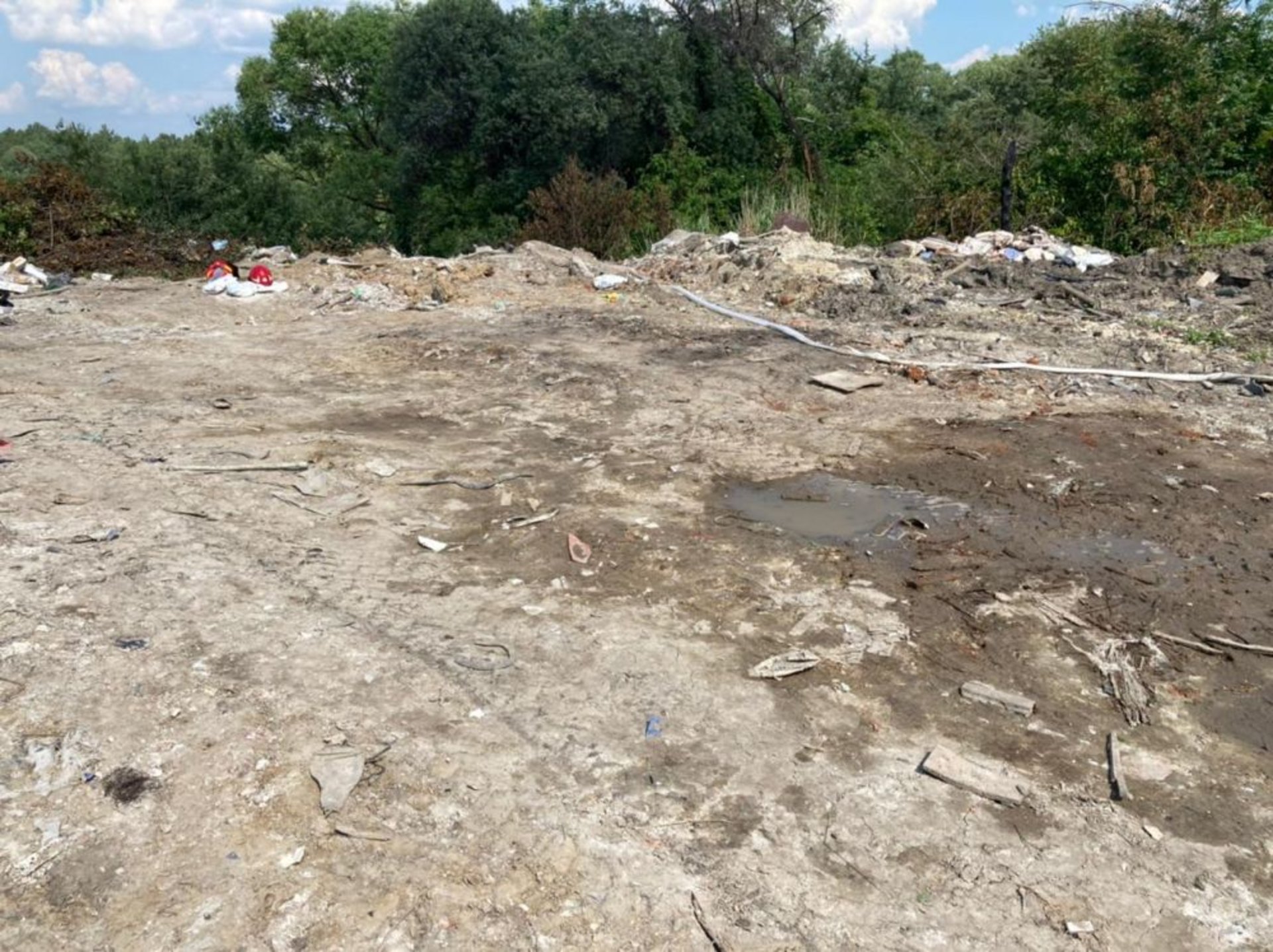 У районі вулиці Пластової виявили підпал незаконно скинутого сміття